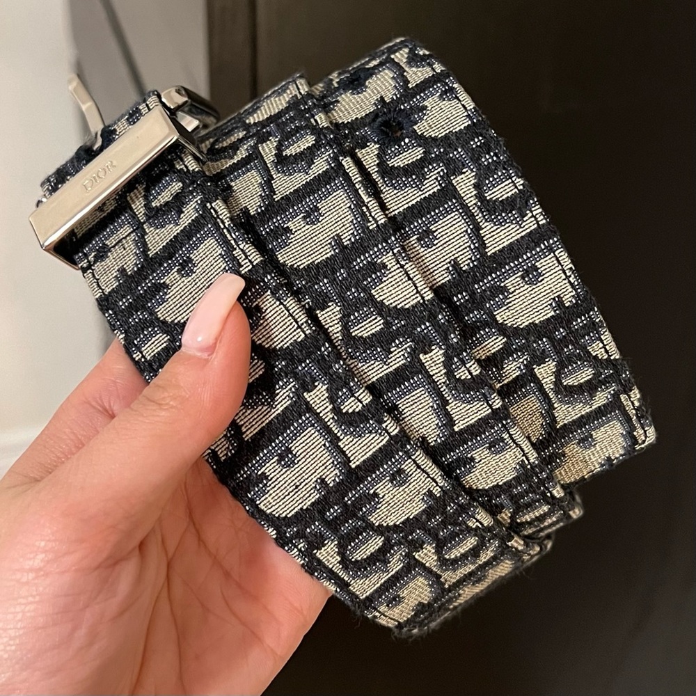 Black and Beige Dior Oblique Jacquard, 35 MM - Picture 1 of 5